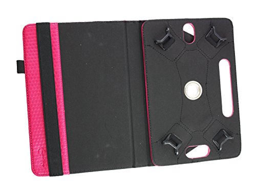 Emartbuy Medion LifeTab P9701 9.7 Zoll Tablet PC Universal ( 9 – 10 Zoll ) Dark Rosa 360 Grad Rotierende Stand Folio Geldbörse Tasche Hülle + Rosa Eingabestift - 3