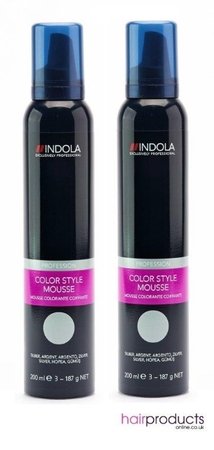 Indola Colour Mousse 200ml - Silver x2