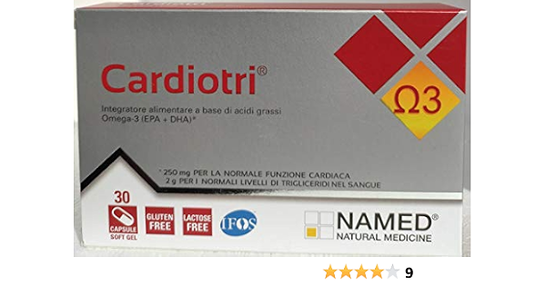 Named Cardiotri Integratore Alimentare Benessere Cardiovascolare, 30  Softgel : Amazon.it: Salute e cura della persona