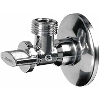 TC Chrome 15mm Insulation Valve Bolofix 15mm X 1/2 Inch Male Iron Flat