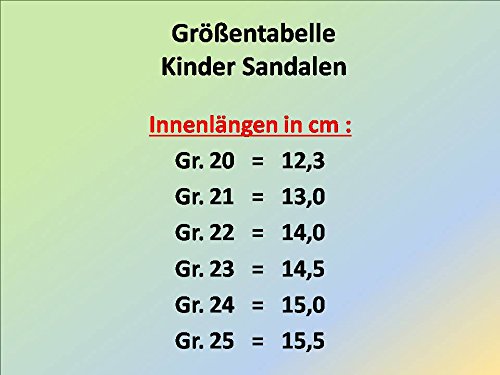 GIBRA® Trekking Sandalen für Babys und Kleinkinder, schwarz/neongrün, Gr. 20-25 - 3