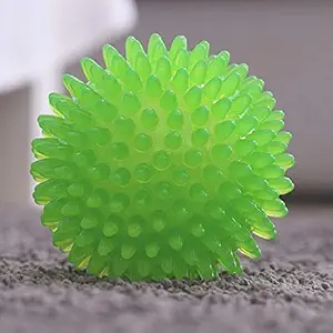 Petlicous & More Pet Dog Spike Ball Dog Toy Chew Toy Chew Dog Toy Ball-Green