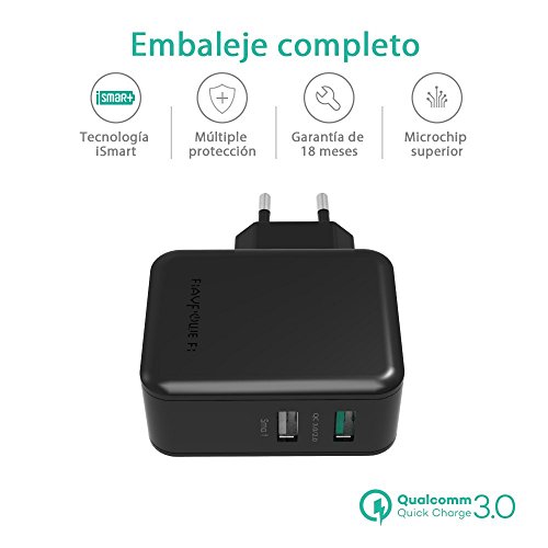 Qualcomm Certificado QC3 0 Cargador de Red RAVPower 30W Cargador Pared Quick Charge 3 0 Doble Puerto USB Tecnolog a iSmart y Protecci n de Seguridad Para Samsung S8 Plus S8 S7 Edge S6 iPhone 8 Plus 8 7 6S BQ Aquaris X X Pro HTC 10 One A9 LG G6 Xiaomi Mi 5 Mi 5s Nexus 5 5X 6 iPad 4 3 Mini y M s-Negro reviews Qualcomm Certificado QC3 0 Cargador de Red RAVPower 30W Cargador Pared Quick Charge 3 0 Doble Puerto USB Tecnolog a iSmart y Protecci n de Seguridad Para Samsung S8 Plus S8 S7 Edge S6 iPhone 8 Plus 8 7 6S BQ Aquaris X X Pro HTC 10 One A9 LG G6 Xiaomi Mi 5 Mi 5s Nexus 5 5X 6 iPad 4 3 Mini y M s-Negro