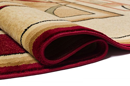 TEPPICH KLASSISCH SEHR BUNT wunderschöne Muster PERFEKT INS WOHNZIMMER in CREME (70 cm x 140 cm) - 4