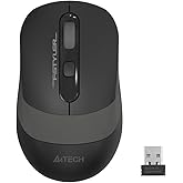 A4Tech FG10S Fsyler Silent 2.4Ghz Nano 2000Dpi Gray Silent Wireless Optical Mouse