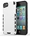 Produktbild iPhone se Hülle iPhone 5 Hülle Einfach Slim Fit PC + TPU Dual Layer Hybrid Rüstung Hart Schutz Taschen Schalen Hülle für iPhone 5 / 5s / se - Weiß