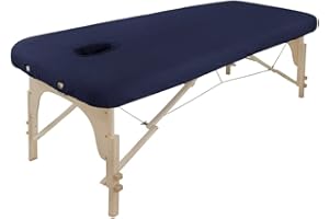 BODYPRO Massage Fitted Couch Cover for Massage Couch/Massage Bed/Massage Table Cover Sheet-Terry Towel- with Ties with Face Hole-Navy- Luxurious, Extra Soft, Hygienic, Plush, Thick