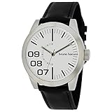 Bruno Banani BR26109 W – Armbanduhr Herren, Lederband schwarz