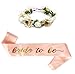 Produktbild Nager Fiesta de Despedida de Bride to Be Sash Blumenkranz, Braut Zu Sein Schärpe Blumen Stirnband, Henne Party Dekorationen (SJ-5)