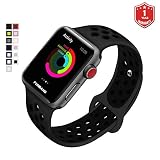 FunBand Armband Sport Strap für Apple Watch, Nike + Edition Soft Silikonarmband Wrist Replacement Armbanduhr Uhrenarmband Schlaufe Armbänder für Apple Watch Series 4/3/2/1