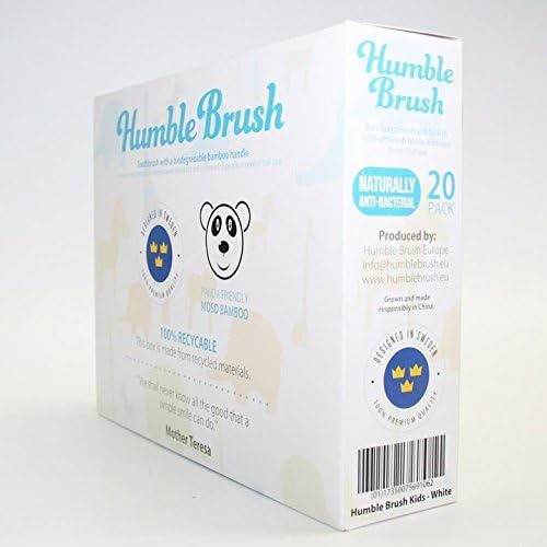 Humble Brush | Toothbrush - Kids Soft White | 5 x 1