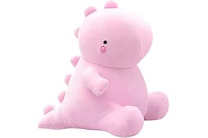 NATUREMAN Śliczne pluszowe zabawki dinozaurów, lalki kawaii, pluszowe zabawki dinozaurów, dekoracja pokoju dziecięcego, różowe