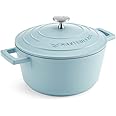 MasterClass Small Casserole Dish with Lid 2.5L/20 cm, Lightweight Cast Aluminium, Induction Hob and Oven Safe, Sky Blue