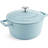 MasterClass Small Casserole Dish with Lid 2.5L/20 cm, Lightweight Cast Aluminium, Induction Hob and Oven Safe, Sky Blue