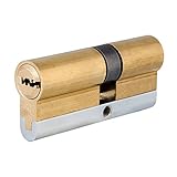 Antibumping FAC 23238 Cilindro de Perfil Europeo de Alta Seguridad, Latonado, 70 mm