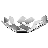 Alessi Cesto Frutta di Design in Acciaio Inox 18/10, 24.5x23.2x6.2 Cm, Argento