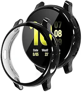 JBJ Soft TPU Front Protection Case Cover Compatible with Samsung Galaxy Watch Active 2 44mm Smart Watch (Flexible/Polycarbonate)