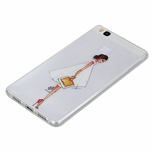 Huawei P9 Lite hülle,Huawei P9 Lite Case, Cozy Hut Kratzfeste Plating TPU Silicone Case Schutzhülle Ultra Dünn Tasche für mit Huawei P9 Lite Hülle Case Transparent – Mode Frau - 3