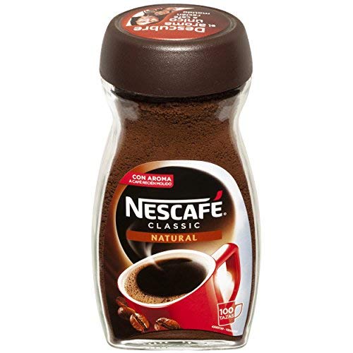NESCAFÉ Café Classic Soluble Natural | Bote de cristal | Paquete de 200g de café