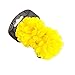 Chelsea Jones - 2 x Girls Bright Yellow Hair Flower Ponios/ Elastics/ Bobbles - 7 cm