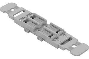 WAGO Adattatore di fissaggio con pressacavo a 2 vie per connettori di passaggio con leva per fissaggio a vite, grigio