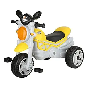 CREW4 Mini Bullet Tricycle for Kids,Smart Plug n Play Kids Ride on for 12 Months to 60 Months Boys/Girls/Children Cycle Bullet Tricycle (Yellow)