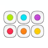 6 x bajo juego de platos en 6 colores: verde, azul, lila, rojo, naranja, amarillo