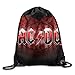 Produktbild GONIESA ACDC Band Poster Sack Bag Drawstring Backpack Sport Bag
