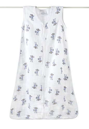aden + anais Muslin Sleeping Bag, Jungle Jam (Monkey, 6-12 Months)