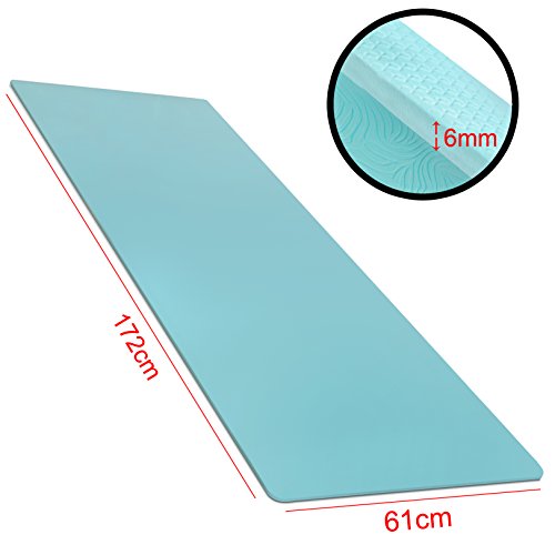 assemblemat®-Turquoise Azul Yoga Mat- con bolsa de transporte para Pilates Exercise- Fitness entrenamiento antideslizante