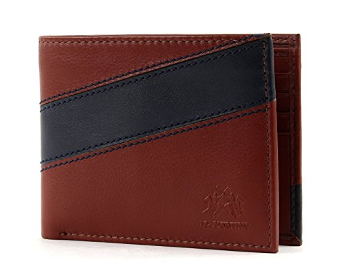 Preisvergleich Produktbild La Martina San Carlos Wallet with 8CC DOC Cognac / Blue
