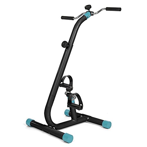 VITALmaxx 08024 Vitaltrainer „Duo“ | Trainiert Arm- & Beinmuskulatur | Regt Kreislauf an | Auch ideal für Senioren| Leichter Transport | Schwarz-Türkis - 5
