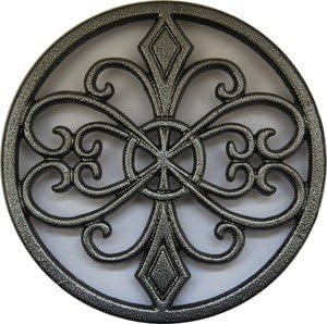 Warrior Stoves WSCWTRHRGY 18cm Round Heritage Cast Iron Trivet Grey (1)