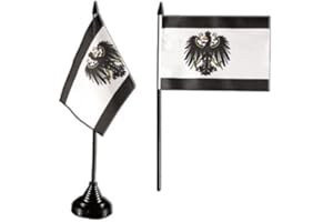 Flaggenfritze Tischflagge/Tischfahne Preußen + gratis Aufkleber
