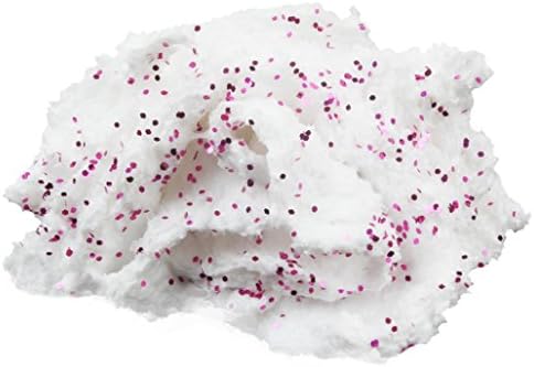 Fluffy Slime Sludge Toy, Super Soft and Non-sticky, Quistal Colorful Mixing Cloud Cotton Candy Fluffy Slime Stress Relief Toy Scented Sludge Toy for Kids and Adults (White)