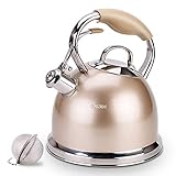 【Abnehmbare Anti-Hot-Handschuhe】: Vor dem Kochen von Wasser nehmen Sie die Anti-Heiß-Handschuhe ab. Nachdem Sie gekocht haben, bedecken Sie sie am Griff. So dass Sie sich nie um die heiße Frage des Griffs kümmern müssen.