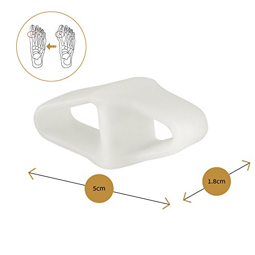 Blissany Zehenspreizer (Softgel Silikon|2 Stück) – Zur Vorbeugung und Linderung von Hallux Valgus und anderen Fehlstellungen der Zehen - 3