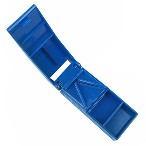 Pillenteiler Tablettenteiler Pillenzerteiler Tablettenschneider Pillenschneider (Blau) (Blau) - 2