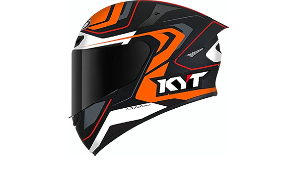 KYT TT Course Overtech Casco Schwarz/Orange : Amazon.it: Sport e tempo  libero