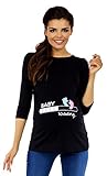 Zeta Ville – Damen Umstands-Oberteil Top T-Shirt witzige Baby Loading Druck 549c - 3