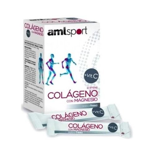 Colágeno con Magnesio Amlsport 20 palos o sticks de Ana Maria Lajusticia