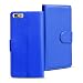 Produktbild Huawei G Play Mini Bookstyle Hülle, Conie Mobile PU Leder Schutzhülle Handytasche Bookcase Tasche Premium Klapphülle in Blau