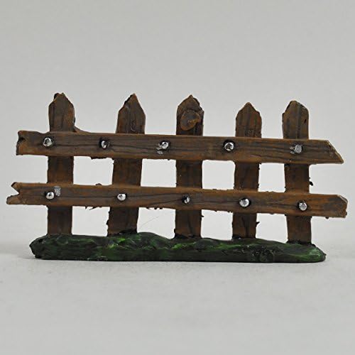 Fairy Garden UK Mini Wooden Fence Garden Miniature Home Decor - Elf Pixie Hobbit Magical Gift Idea - Length: 10cm