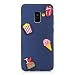 Produktbild Everainy Kompatibel für Samsung Galaxy J6+/J6 Plus 2018 Hülle Silikon Gummi Cover Hüllen für Galaxy J6+ 2018 Handyhülle Stoßfest Stoßstange Candy Farbe Schutzhülle (Dunkelblau/Eiscreme/Hamburger)