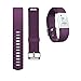 Produktbild Fitbit Laden 2 Zubehör Bands, Band für 2016 Fitbit Laden 2 HR, Sport Fitness Band mit Sicher Silikon gurthalteband Metall Verschlüsse für Fitbit Laden 2, Kunststoff (ohne Tracker), violett, L
