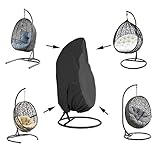 ★【Protección Extra】Poliéster de alta densidad de grado marino funda para silla de huevo colgante, resistente a los rasguños y al polvo, bloquea eficazmente el polvo diminuto en la funda para asiento colgante, también protege eficazmente su columpio colgante de la savia de los árboles y la caca de aves, ofrece una excelente protección contra la intemperie durante todo el año