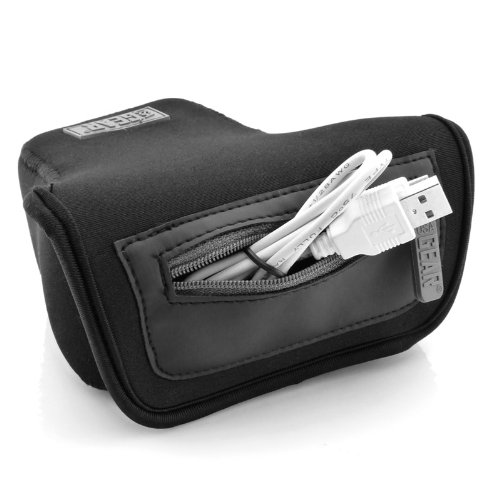 Housse Etui Appareil Photo Compact Bridge N  opr  ne R  sistant Compatible avec Nikon Coolpix B500  Canon PowerShot - par USA Gear