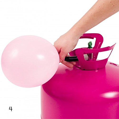 XXL Helium Ballongas Heliumflasche 420 Liter, befüllen von 50 Luftballons – leichtes Befüllen durch Knickventil – perfekt für deine Party, Hochzeit, Feier, Geburtstag, Festival - 6
