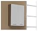 Produktbild Pelipal Badmöbel TÜBINGEN - Wandschrank 50 cm, 2-türig, 2 Einlegeböden, weiß Hochglanz / Nussbaum Dekor