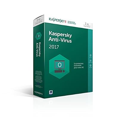 Kaspersky Antivirus 2017 (3 postes, 1 an) [Téléchargement]
